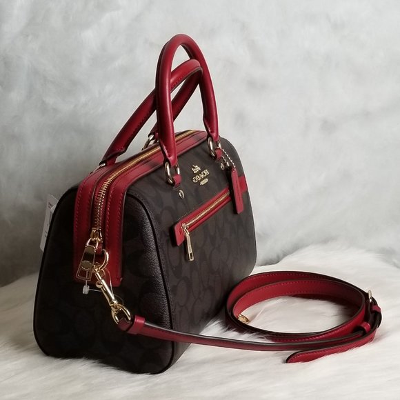 COACH ROWAN SATCHEL IN SIGNATURE CANVAS - Picture 3 of 6